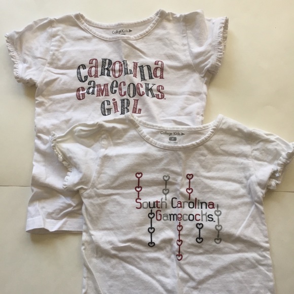 2/$12⛱ 2 South Carolina Gamecocks girls t-shirts - Picture 1 of 7